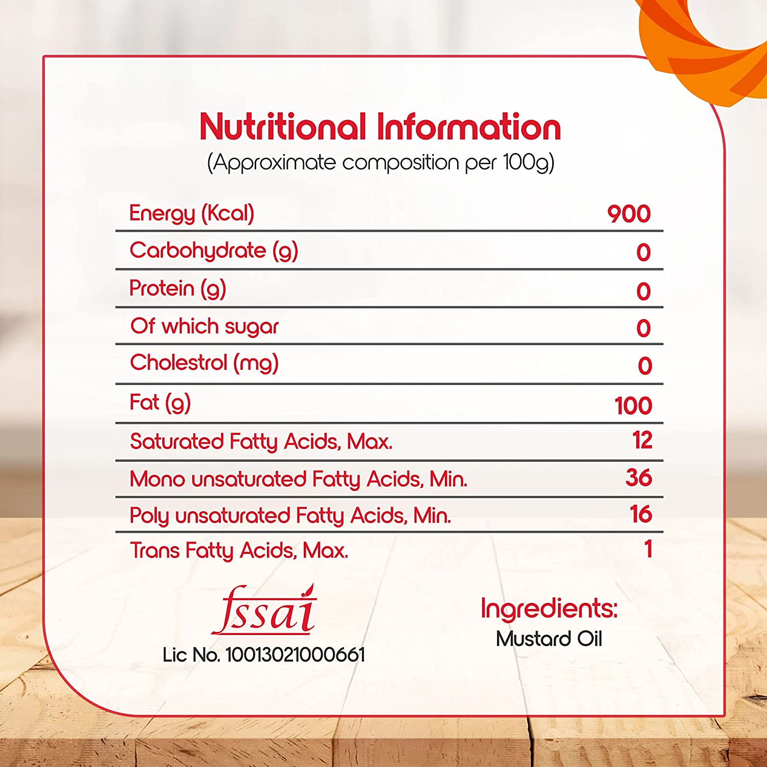 (Pack of 3) -Kachi Ghani Pure Mustard Oil, 1tr Per Bottle